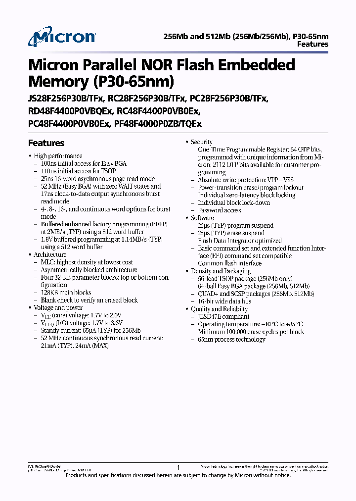 PC48F4400P0VB0EE_6958789.PDF Datasheet