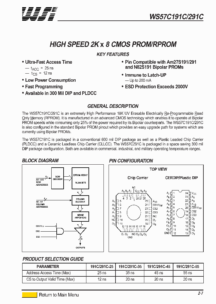 WS57C291C-45TI_6912663.PDF Datasheet
