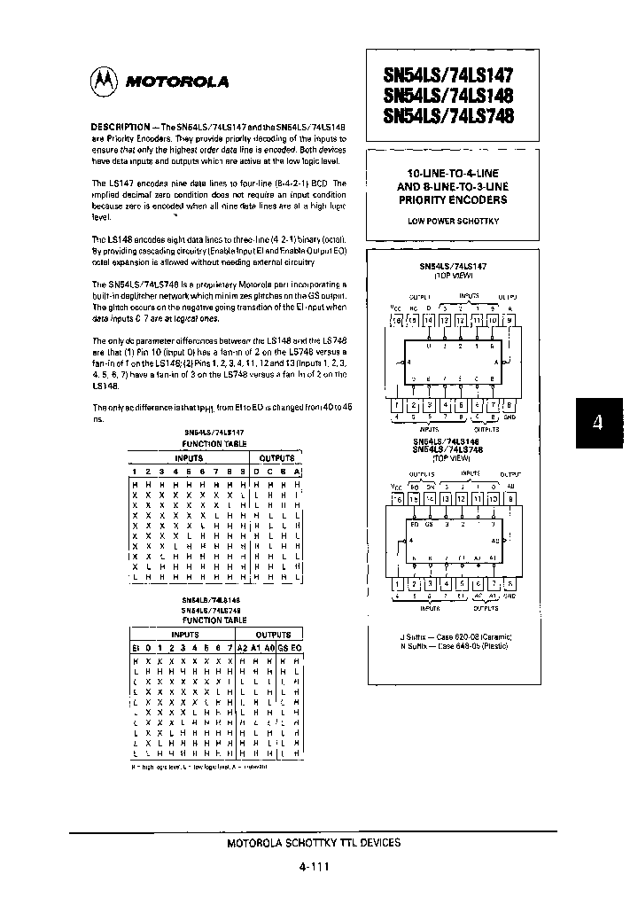 MOTOROLAINC-SN74LS147JS_6912515.PDF Datasheet