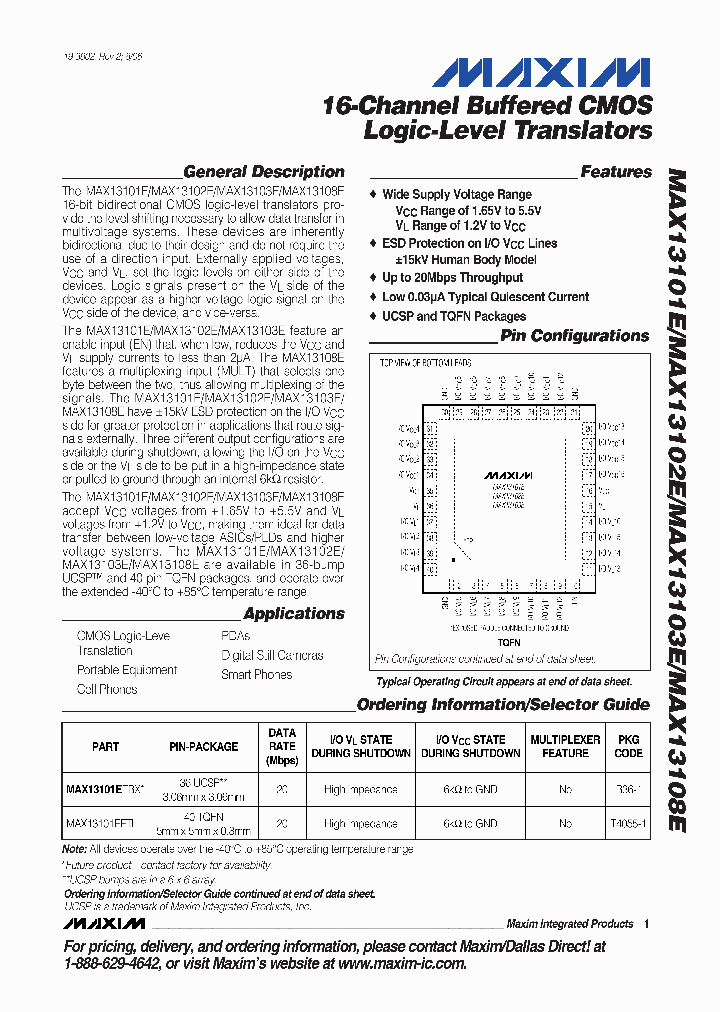 MAX13103EEBX_6913826.PDF Datasheet
