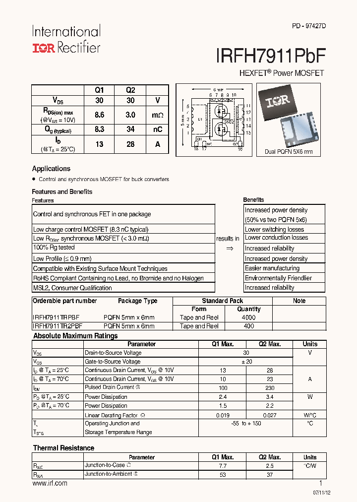 IRFH7911PBF_6958938.PDF Datasheet