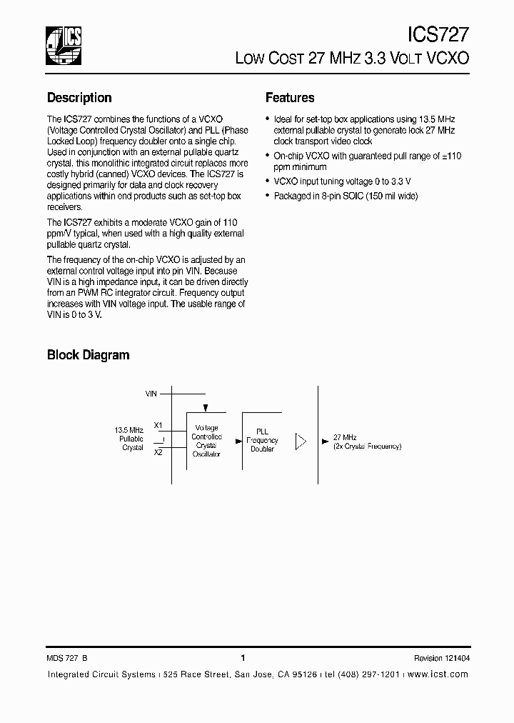 ICS727MT_6915939.PDF Datasheet