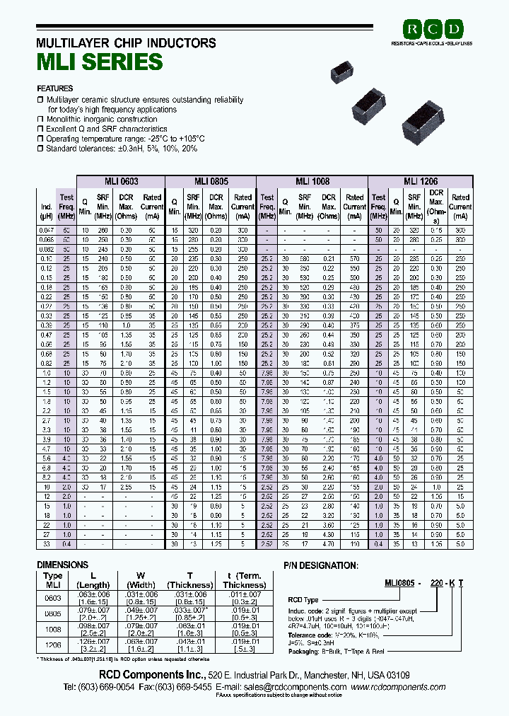 MLI1206-R10-KT_6919120.PDF Datasheet