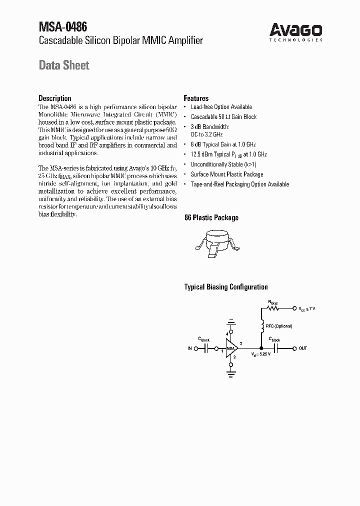 MSA-0486-BLKG_6917629.PDF Datasheet