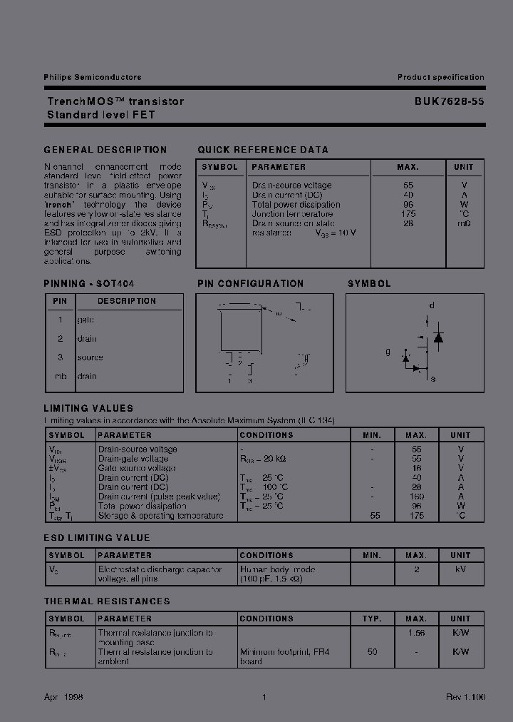 BUK7628-55TR_6920148.PDF Datasheet