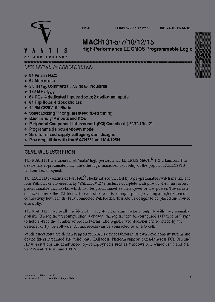 ADVANCEDMICRODEVICESINC-MACH131-12JC1_6920670.PDF Datasheet