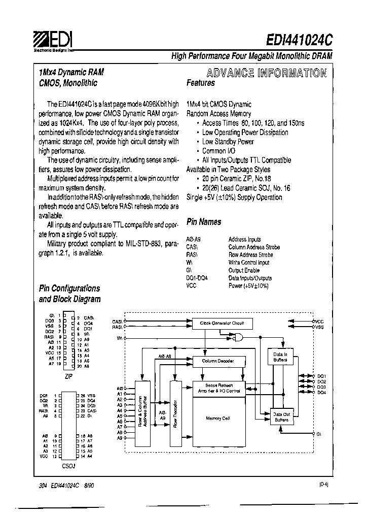 EDI441024C150ZB_6922209.PDF Datasheet