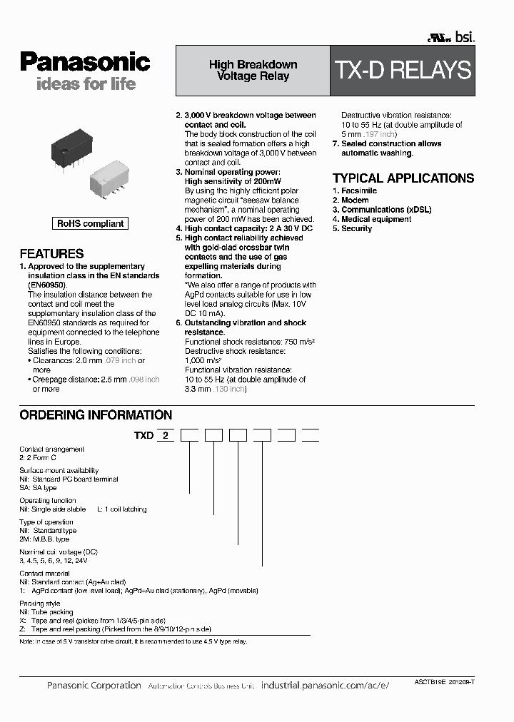 TXD2SA-12V_6960520.PDF Datasheet