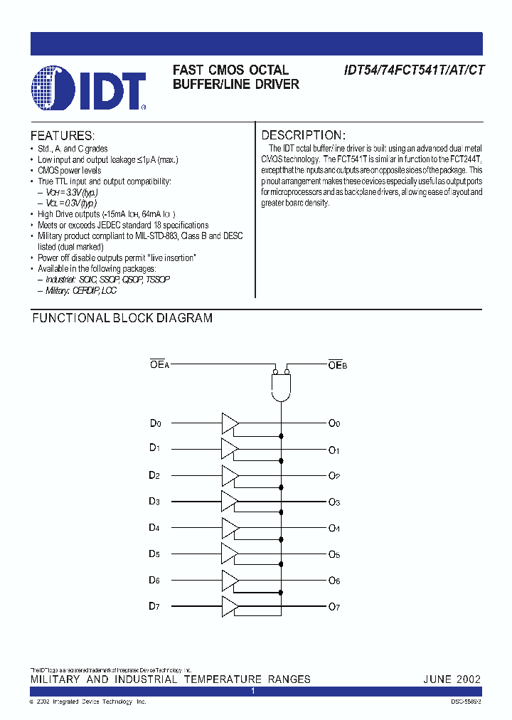 74FCT541TQ_6928400.PDF Datasheet