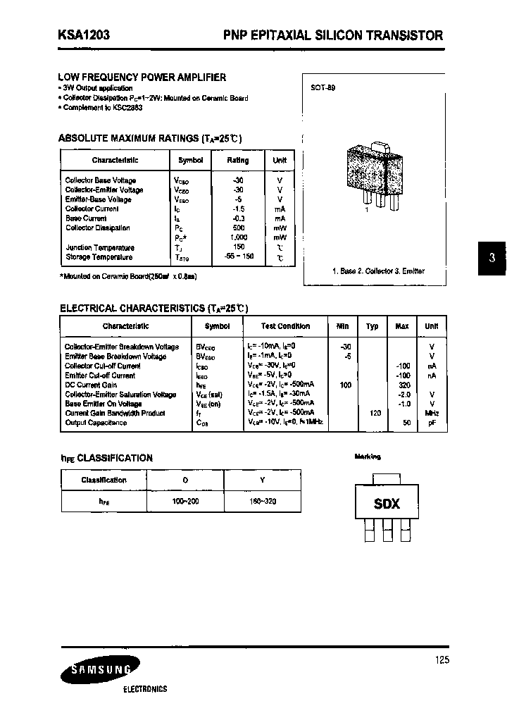 KSA1203-O_6929415.PDF Datasheet