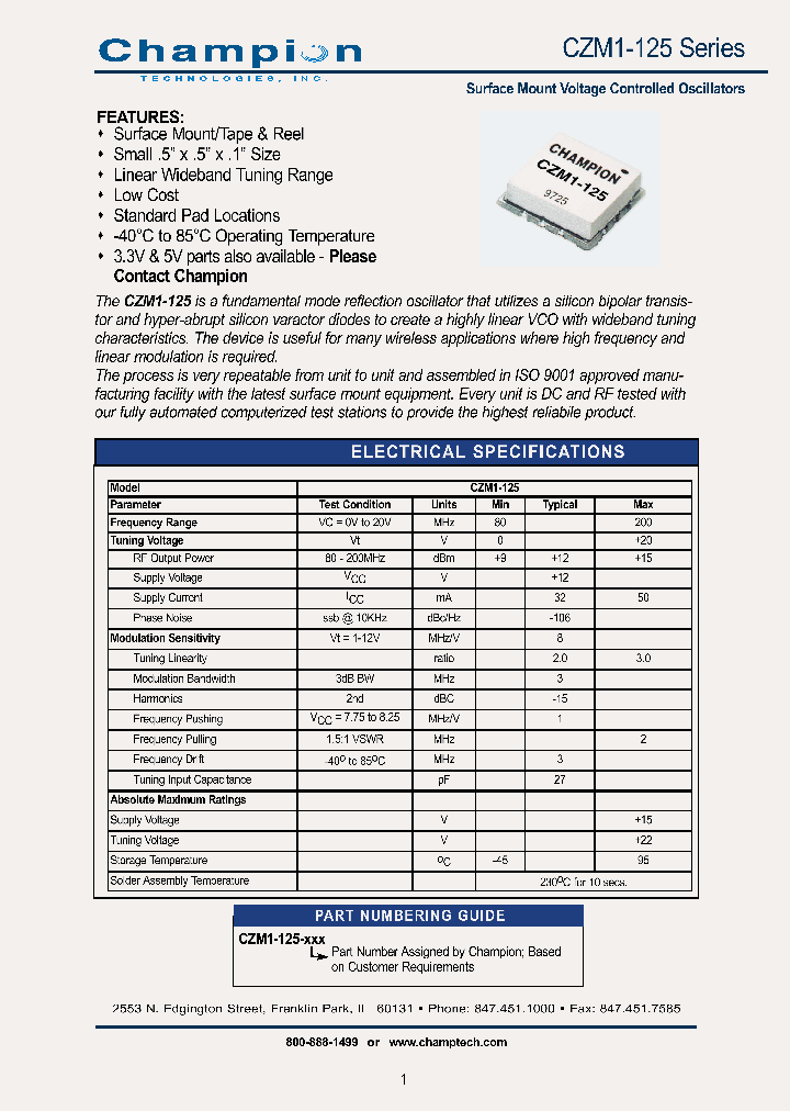 CZM1-125_6929964.PDF Datasheet