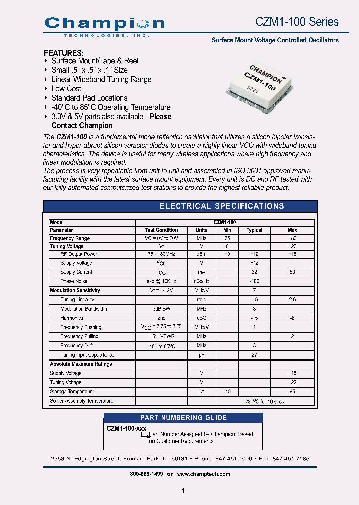 CZM1-100_6929963.PDF Datasheet
