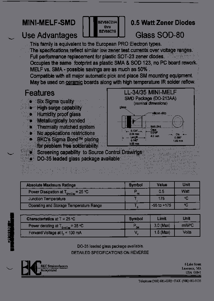 BZV55C9V1_6929440.PDF Datasheet
