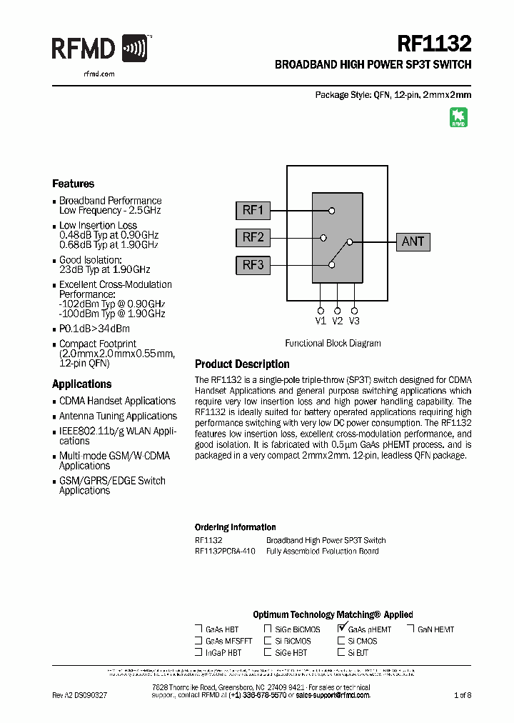 RFMICRODEVICESINC-RF1132_6931925.PDF Datasheet