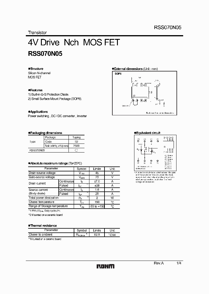 RSS070N05TB_6933477.PDF Datasheet