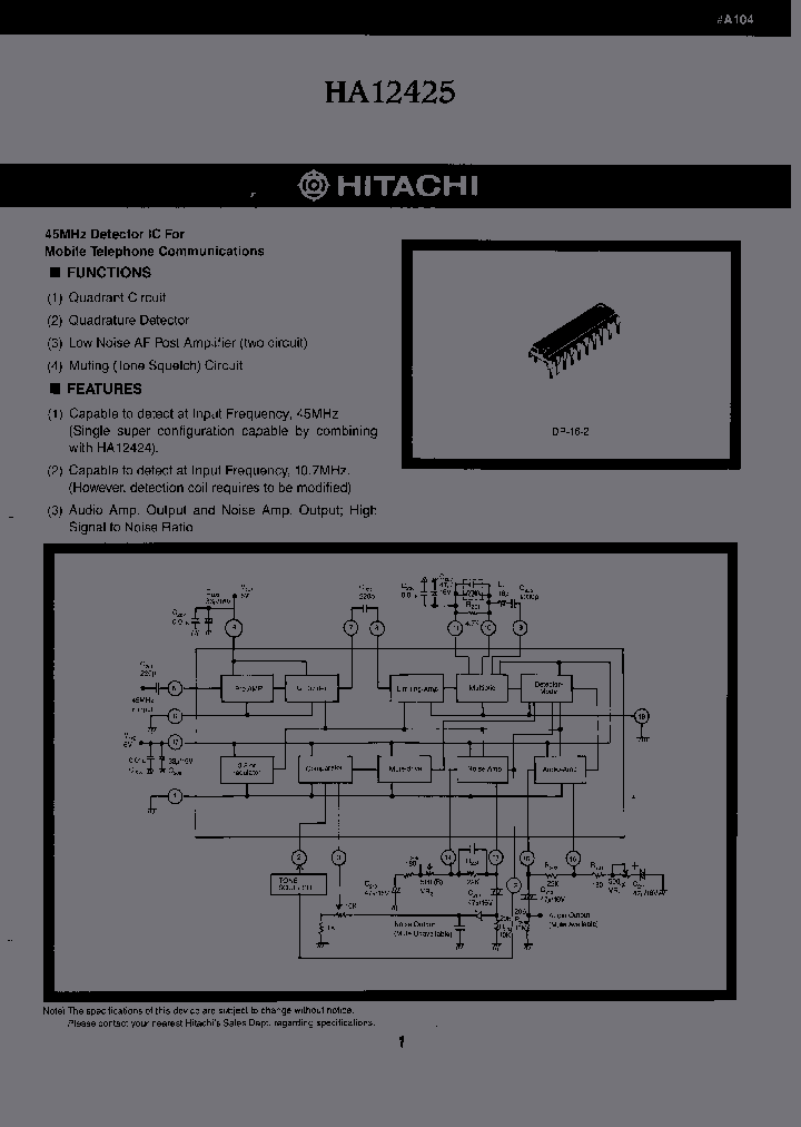 HA12425P_6935008.PDF Datasheet
