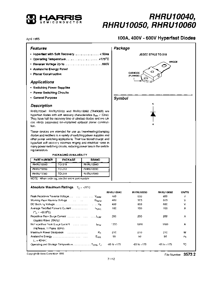 HARRISSEMICONDUCTOR-RHRU10040_6932395.PDF Datasheet
