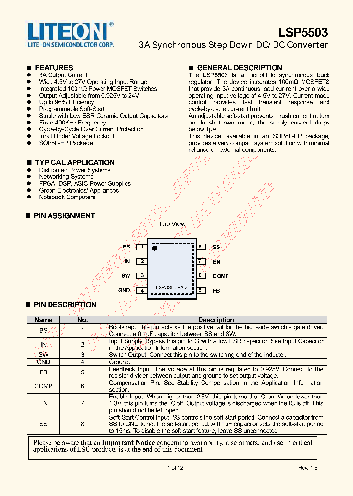LSP5503SEAC_6939603.PDF Datasheet