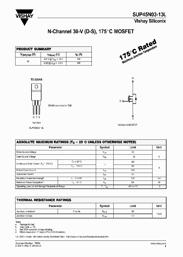 SUP45N03-13L_6941789.PDF Datasheet