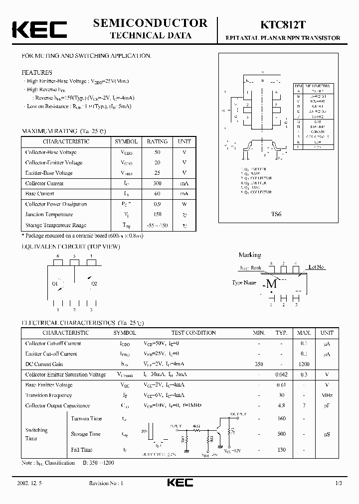 KTC812T-B_6942624.PDF Datasheet