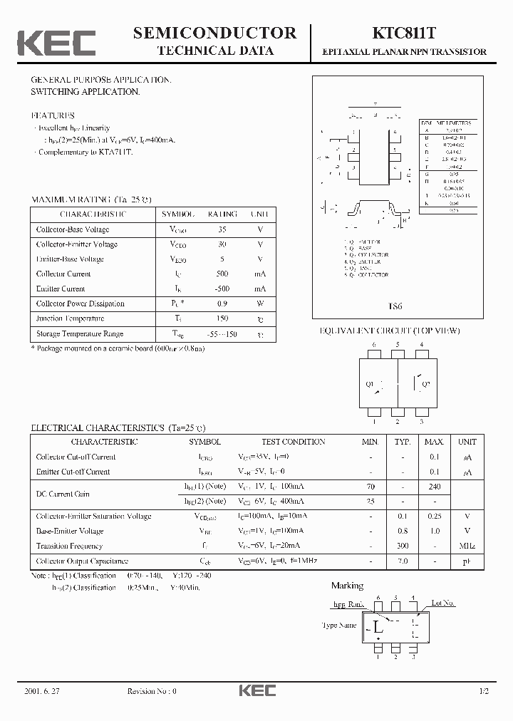 KTC811T-Y_6942618.PDF Datasheet