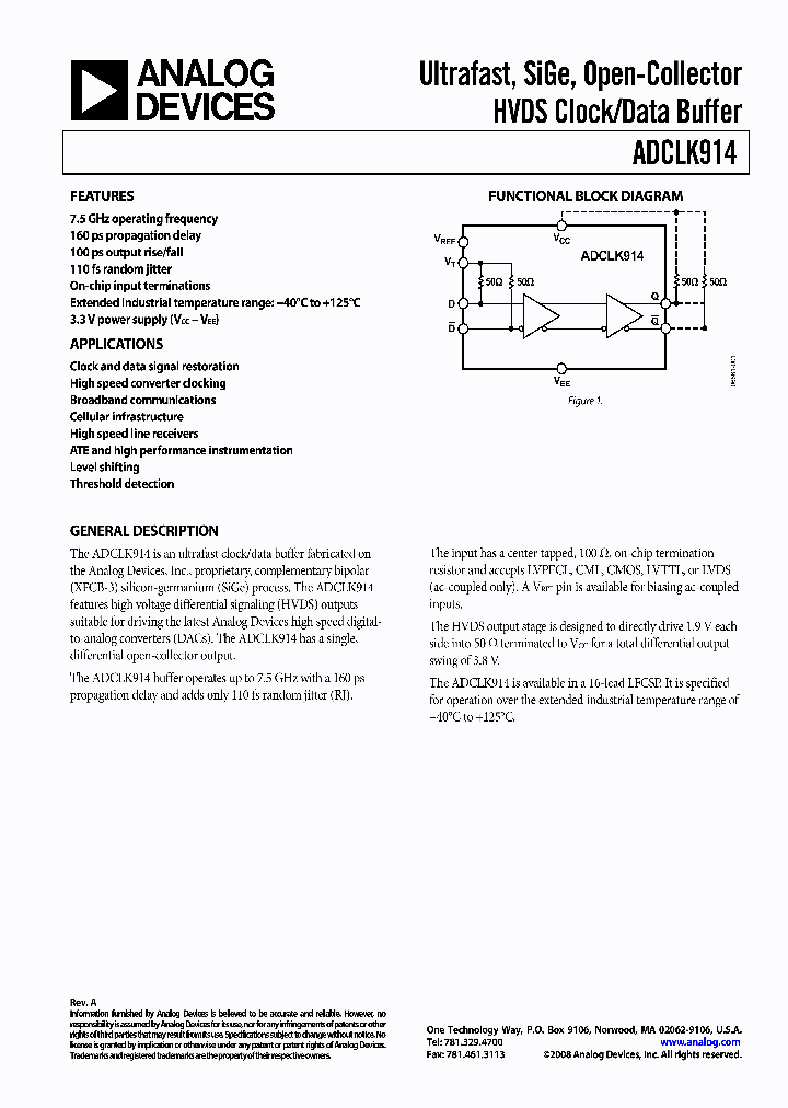 ADCLK914BCPZ-R7_6939804.PDF Datasheet