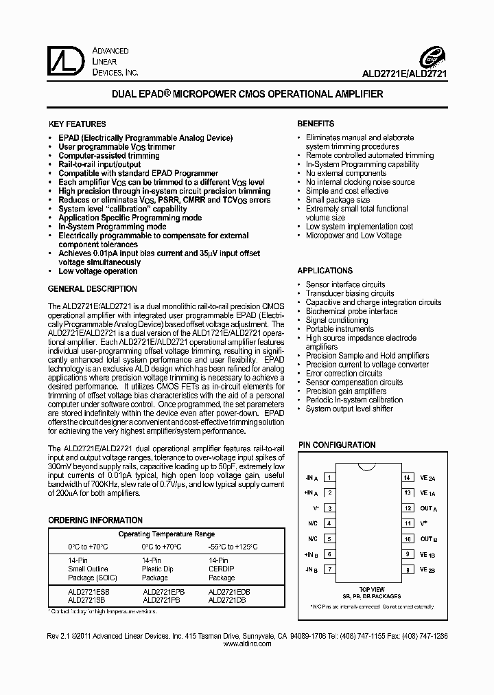 ALD2721E_6961639.PDF Datasheet