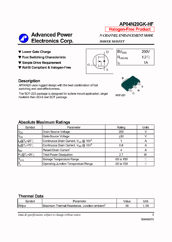 AP04N20GK-HF_6961447.PDF Datasheet