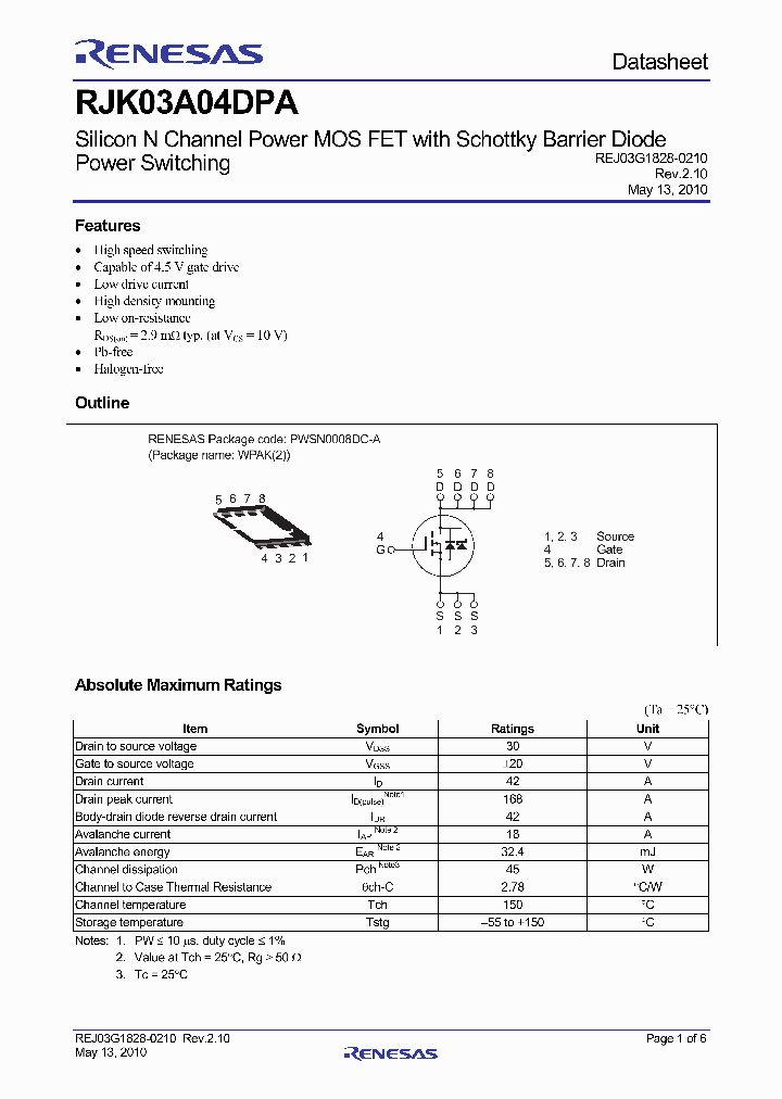 RJK03A04DPA_6961669.PDF Datasheet
