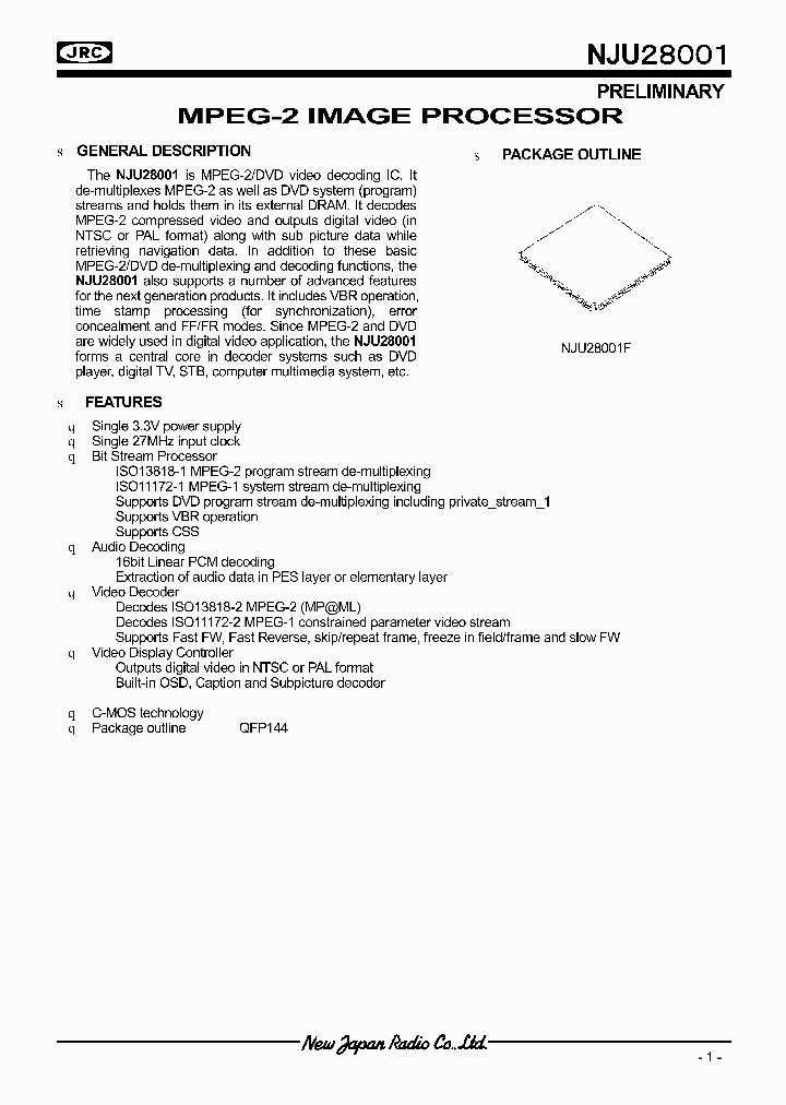 NJU28001F_6945340.PDF Datasheet