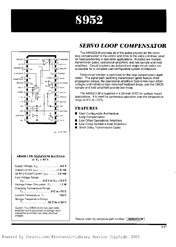 A8952CLW_6943340.PDF Datasheet