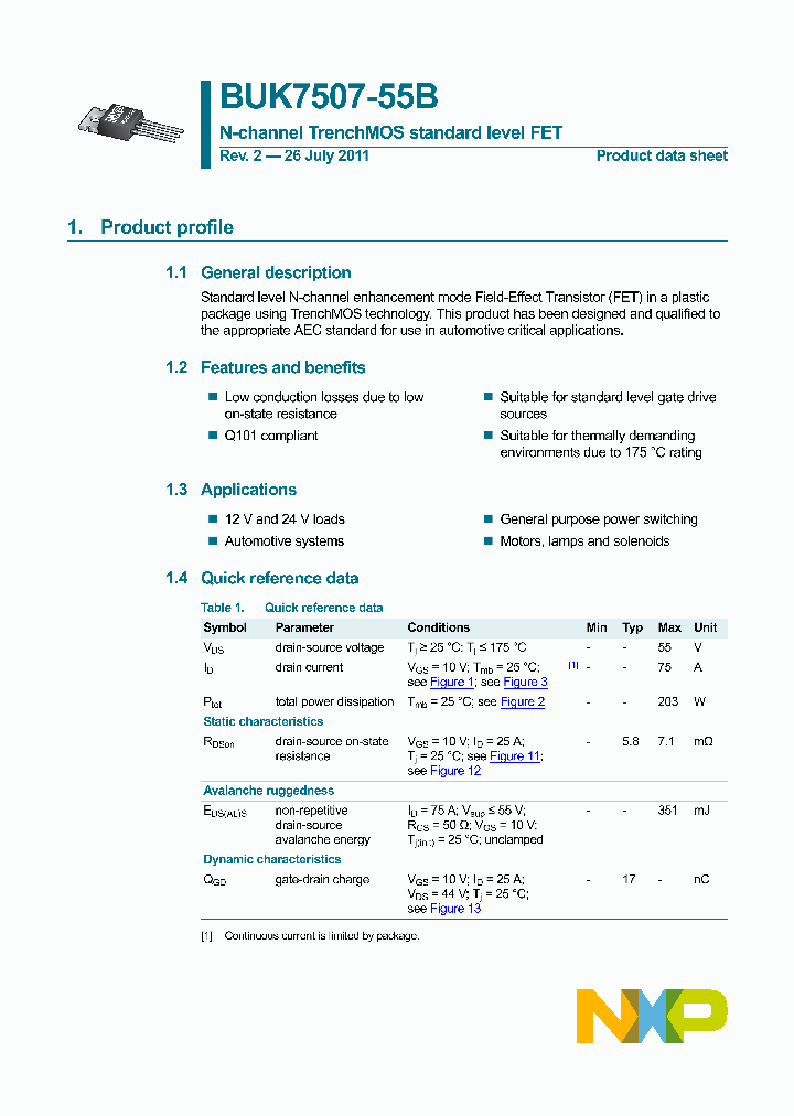 BUK7507-55B_6943305.PDF Datasheet