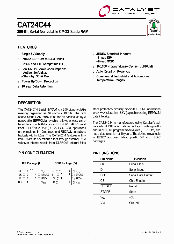 CAT24C44VIT3_6930961.PDF Datasheet