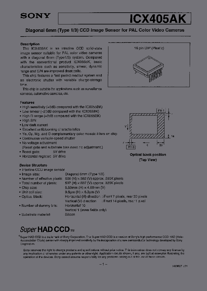 ICX405AK_6946959.PDF Datasheet