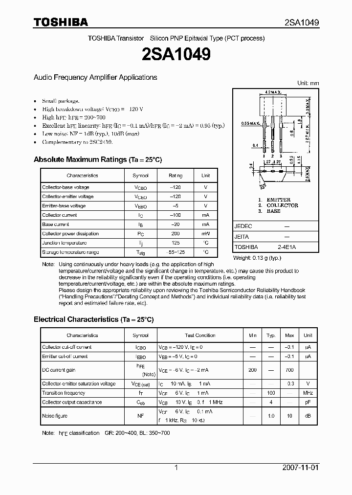 2SA1049_6948022.PDF Datasheet