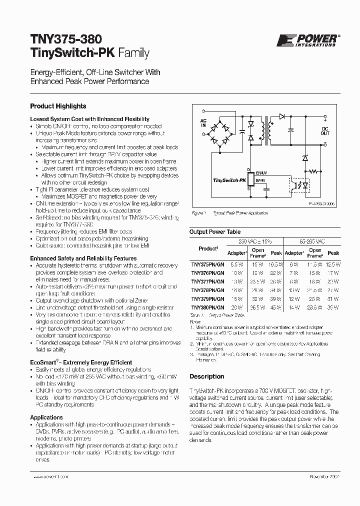 TNY379GN-TL_6948667.PDF Datasheet