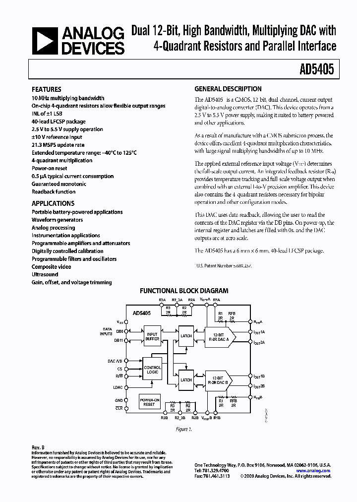 AD5405YCPZ-REEL7_6933547.PDF Datasheet