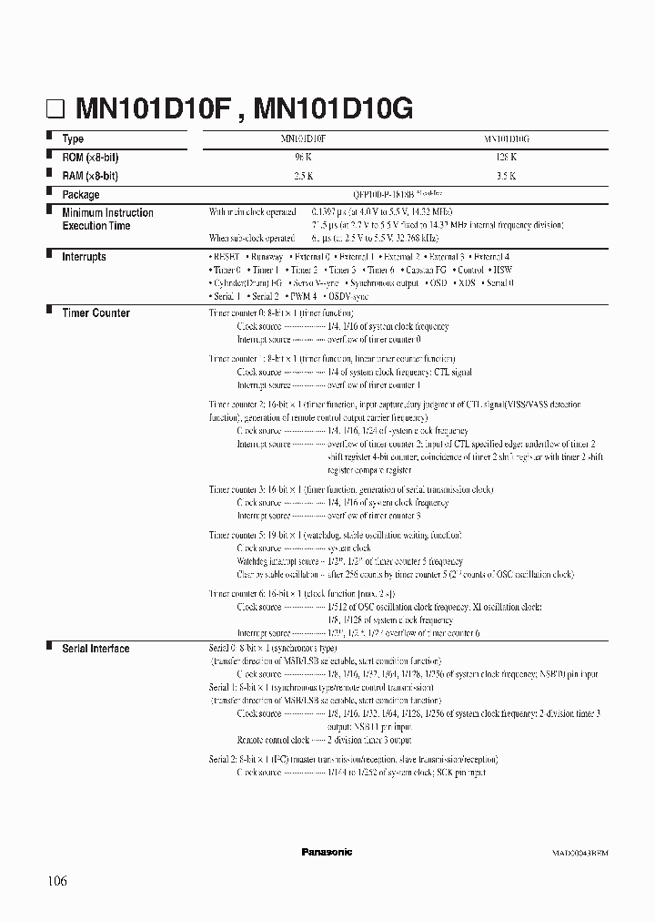 PANASONICCORP-MN101DF10GAF_6950338.PDF Datasheet
