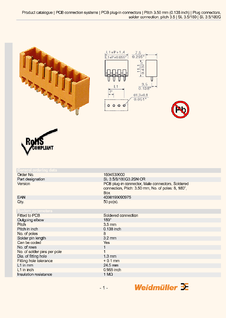 WEIDMULLER-1604530000_6946796.PDF Datasheet