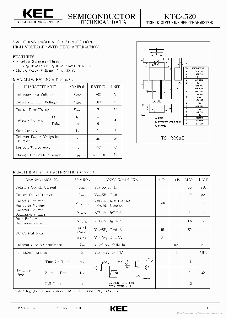 KTC4520_6962342.PDF Datasheet