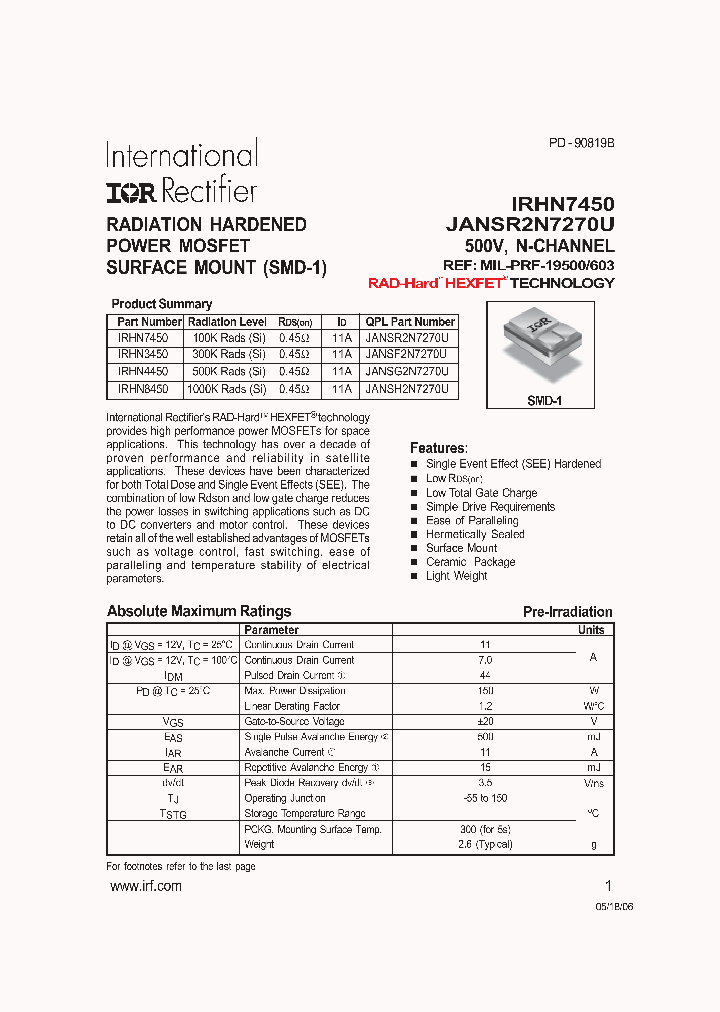 IRHN7450_6951845.PDF Datasheet