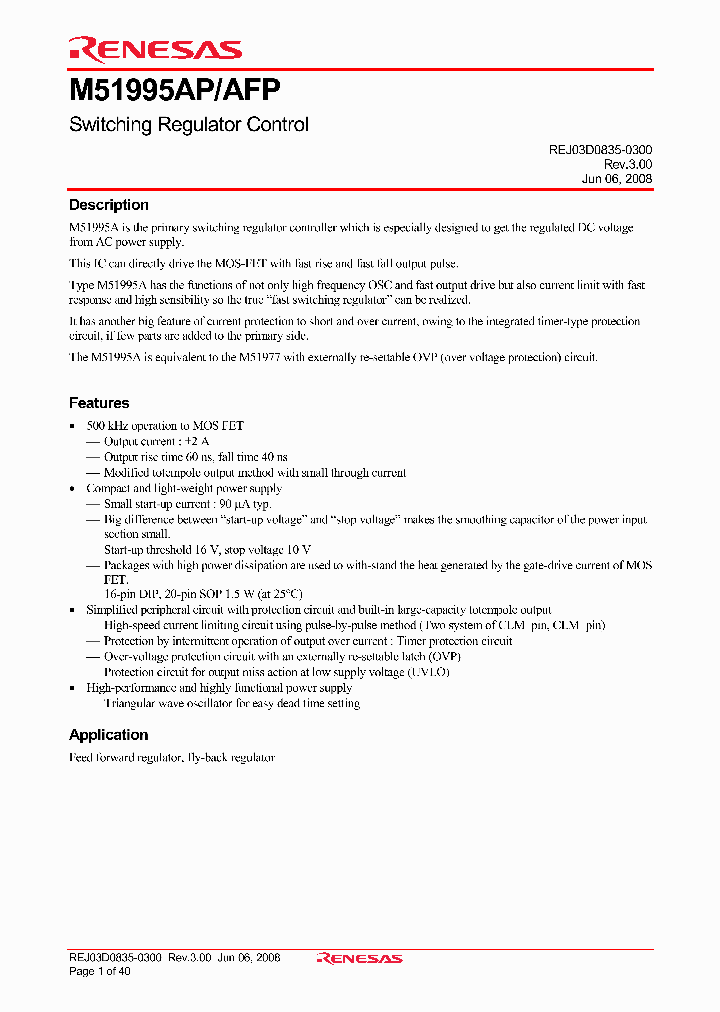 M51995AP_6945126.PDF Datasheet