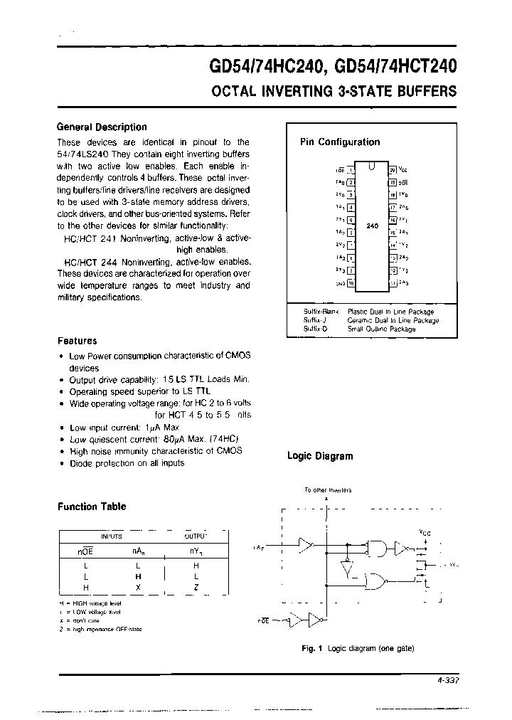 GD74HC240_6952315.PDF Datasheet