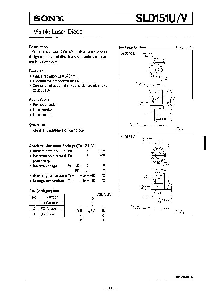 SLD151U_6952066.PDF Datasheet
