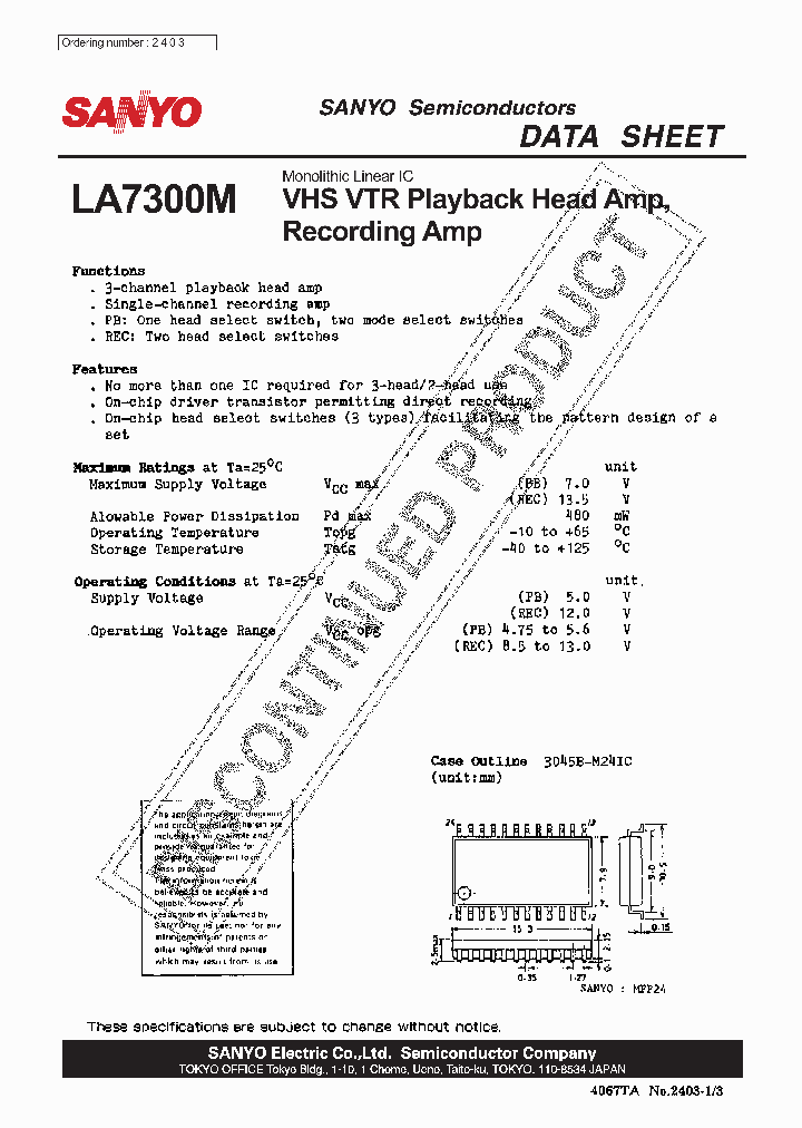 LA7300M_6948138.PDF Datasheet
