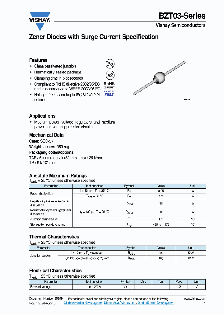 BZT03D160_6954394.PDF Datasheet