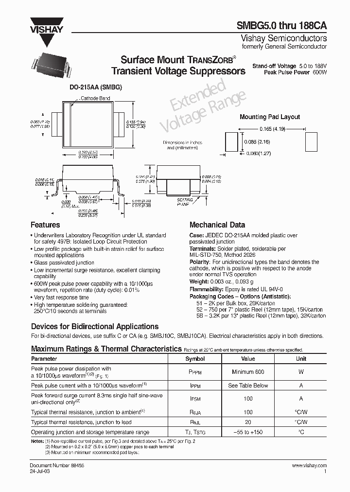 SMBG90-E3_6959192.PDF Datasheet
