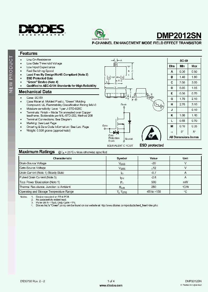 DMP2012SN_6955094.PDF Datasheet