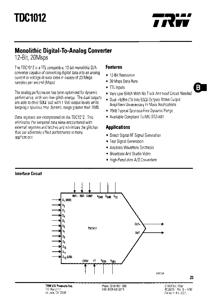 TDC1012J7C1_6958127.PDF Datasheet