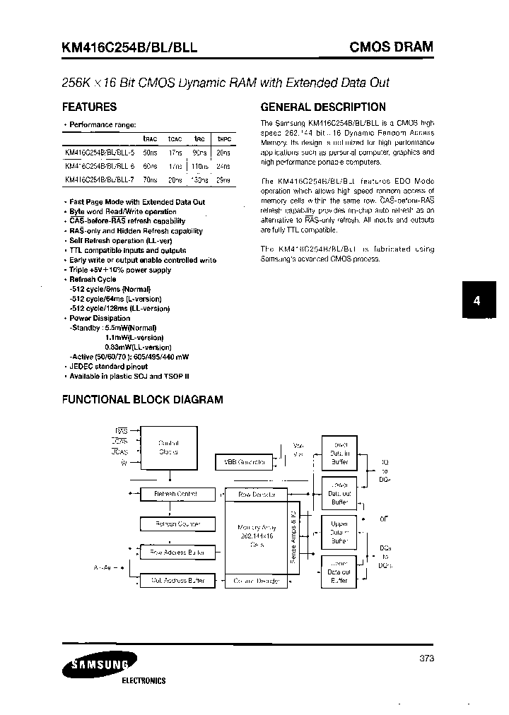 KM416C254BLLJ-6_6960595.PDF Datasheet